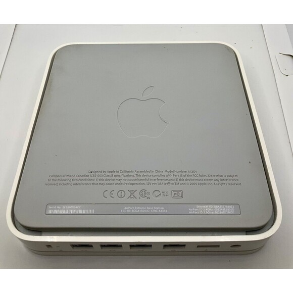 Apple AirPort Extreme Base Station A1354 MC340LL/A  Very Good Condition - Picture 5 of 6